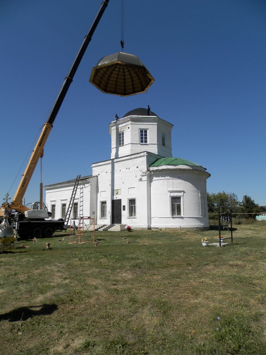 Восстановление разрушенного храма в селе Слепцовка Татищевского района