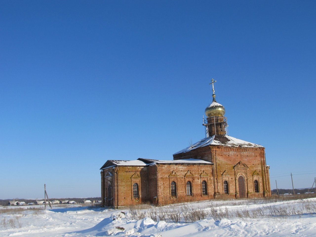 Михаило-Архангельской церковь села Крутец Аркадакского района. Наши дни