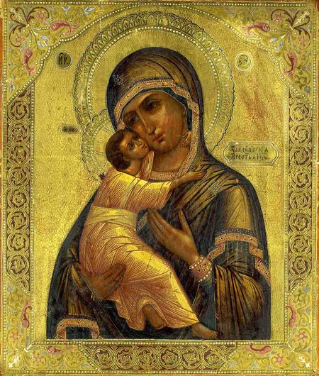 Икона Владимирской Божией Матери — семейное благословение Кедровых архиепископа Николая (Налимова).